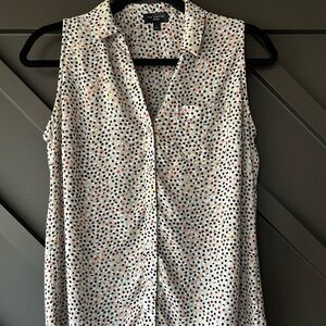 Polka-dot sleeveless blouse from The Limited
